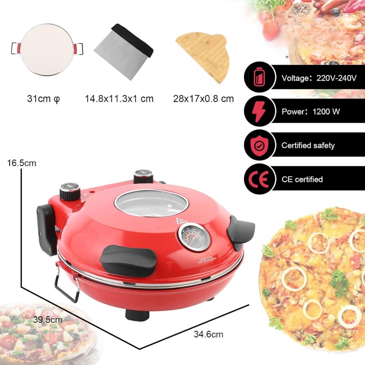 Pizzarette Pizza Oven 6 Personen