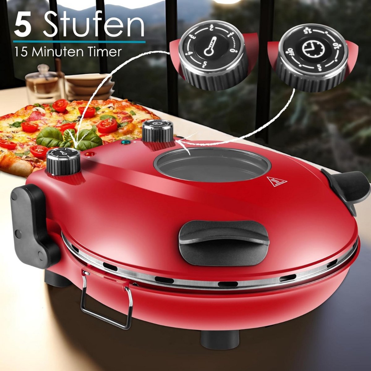 Pizzarette Pizzaoven 6 personen
