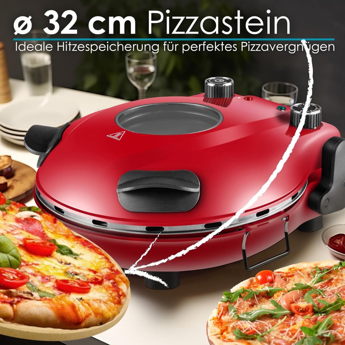 Pizzarette Pizzaoven 6 personen