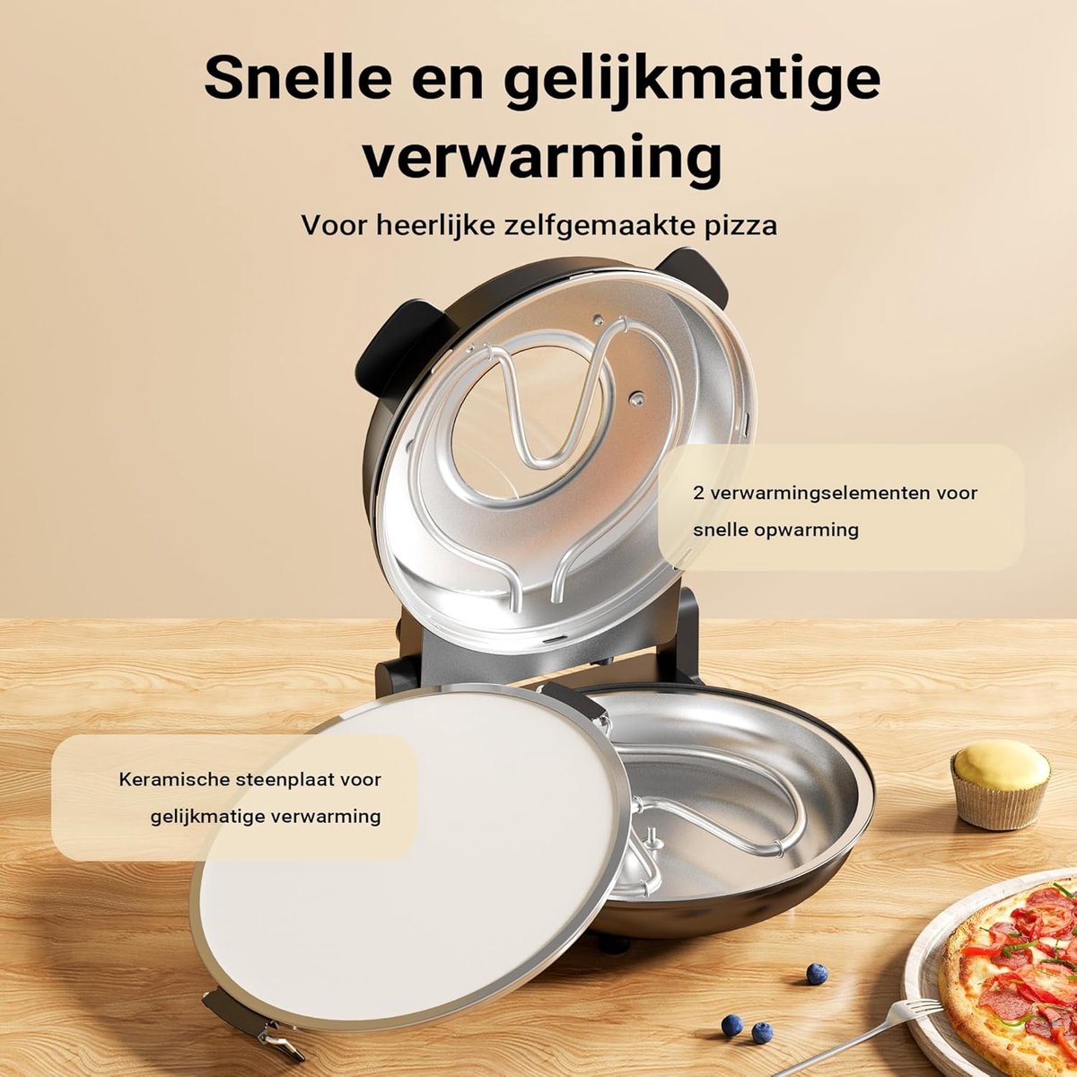 Pizzarette Pizzaoven 6 Personen