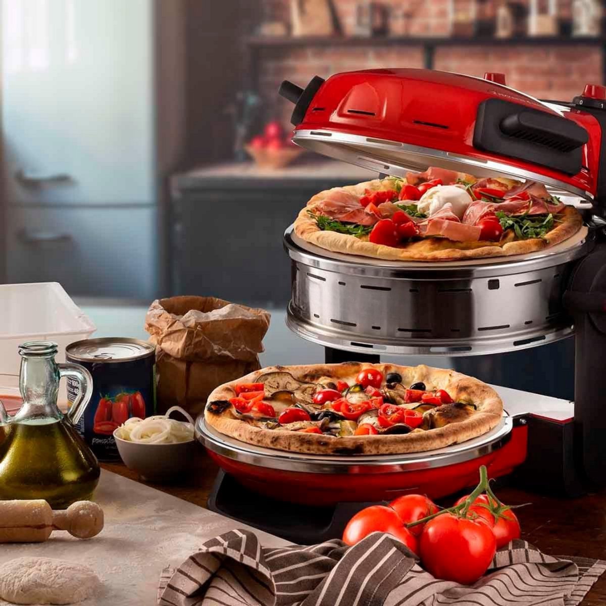 Pizzarette Pizzaoven 6 Personen