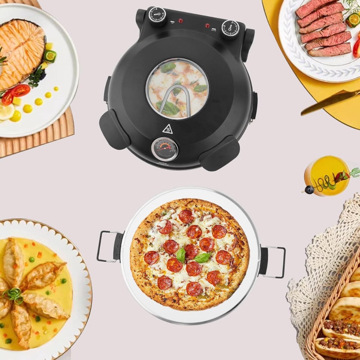 Pizzarette Pizzaoven 6 Personen