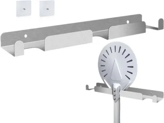 Pizzaschaal set aluminium 305 cm zilver