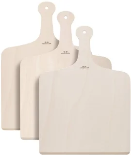 Pizzaschep set van 3 - hout - 41,6 cm