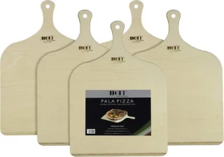 Pizzaschep van berkenhout, 29 x 41,5 cm (set van 5)