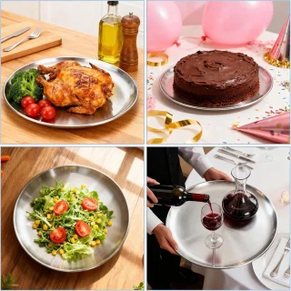 Pizzaset 5-delig 30 cm RVS
