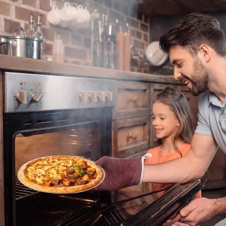 Pizzaset 5-delig 30 cm RVS