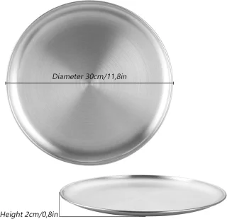 Pizzaset 5-delig 30 cm RVS