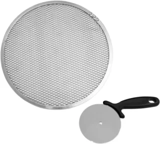 Pizzaset aluminium met pizzasnijder