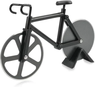 Pizzasnijder fiets roestvrij staal