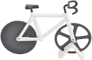 Pizzasnijder Fietsmodel, 18,5 x 11,5 cm, Wit