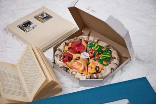 Pizzasokken Cadeaubox - 4 Paar