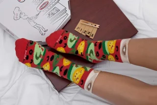 Pizzasokken Unisex - Katoenen sokken