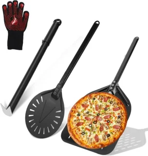 Pizzaspade set 3-delig - aluminium