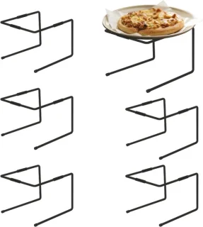 Pizzastandaard Panhouder 6 stuks Zwart