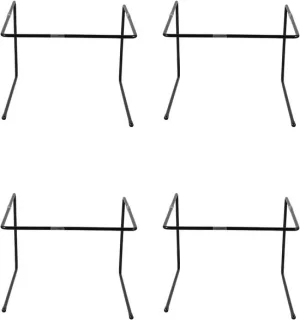 Pizzastandaard set 22 x 205 x 165 cm zwart