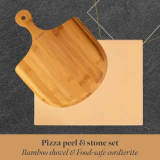 Pizzasteen Cordieriet 38x30 cm voor Oven