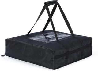 Pizzatas 40 liter zwart