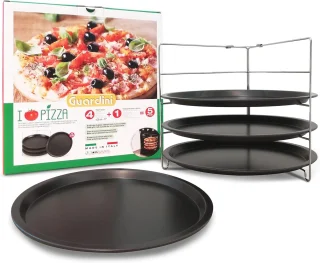 Pizzavormset 4-delig met houder
