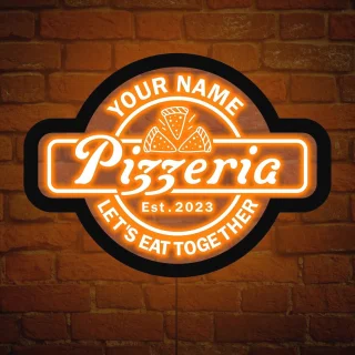 Pizzeria Neonbord - Restaurant Teken