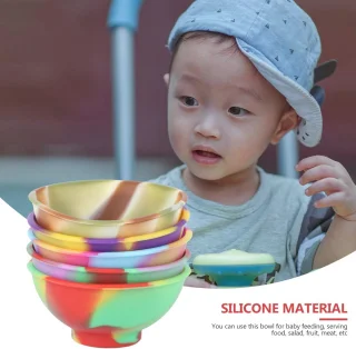 Pizzico Mini Siliconenkommen - Set van 5