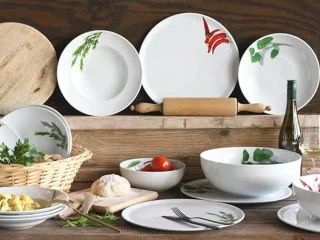 Porcelain Pizza Plate Set - 4 pcs, 33 cm