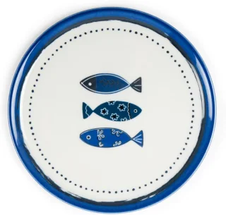 Porseleinen pizzaborden 6-delig 31,5 cm