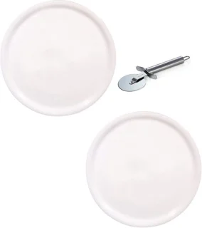 Porseleinen pizzaborden set 2 stuks Ø33 cm
