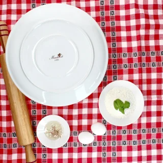 Porseleinen pizzaborden set 6-delig Ø30,5 cm