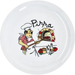 Porseleinen pizzaborden set 6-delig Ø30,5 cm