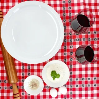 Porseleinen pizzaborden set 6 Ø 30,5 cm