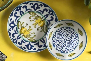 Porseleinen pizzaborden set van 6