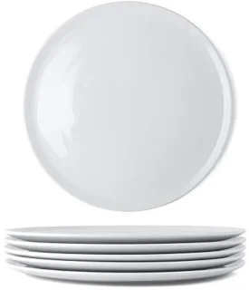 Porseleinen pizzabordenset 6-delig 31,5 cm