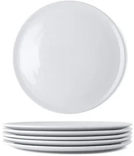 Porseleinen pizzabordenset 6-delig 31,5 cm