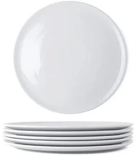 Porseleinen pizzabordenset 6-delig Ø 31,5 cm