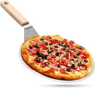 Premium Pizza Schep 25 cm – RVS & Beukenhout