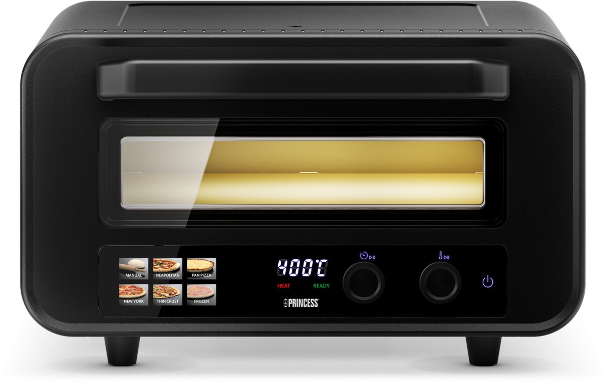 Princess 112780 Pizza Oven Pro Max elektrische pizzaoven 15L zwart