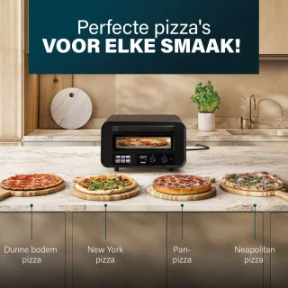 Princess 112780 Pizza Oven Pro Max elektrische pizzaoven 15L zwart