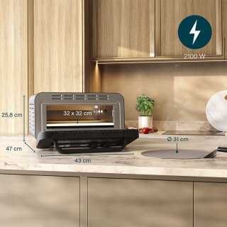 Princess 112780 Pizza Oven Pro Max elektrische pizzaoven 15L zwart