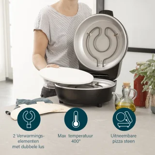 Princess 115005 Pizzamaker 30cm zwart