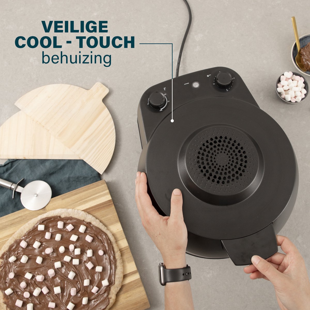 Princess 115005 Pizzamaker 30cm zwart