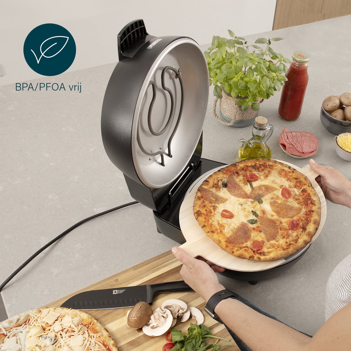 Princess 115005 Pizzamaker 30cm zwart