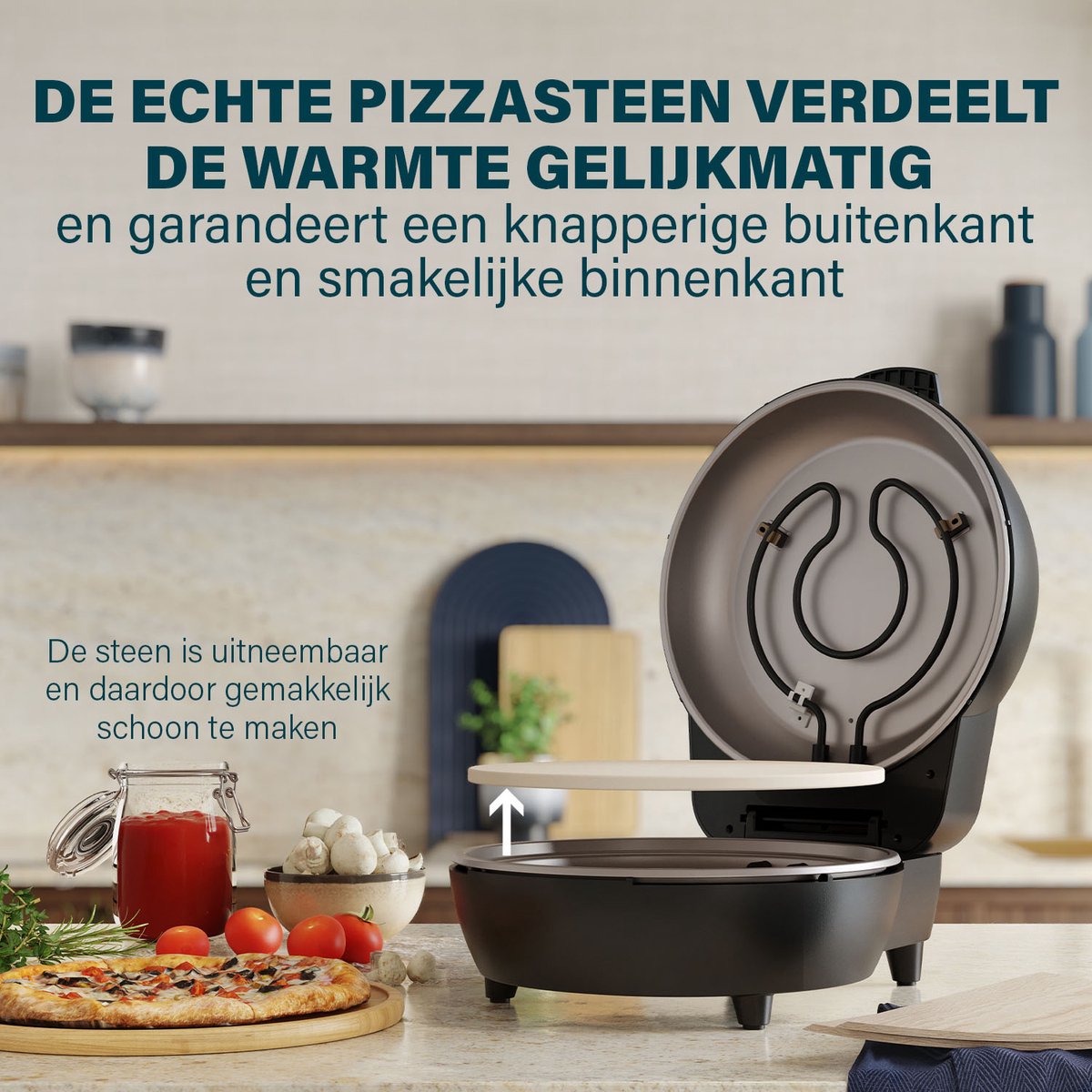 Princess 115005 Pizzamaker 30cm zwart