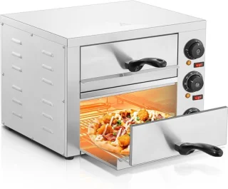 Professionele dubbele pizzaoven 3000W - elektrische horeca pizzaoven
