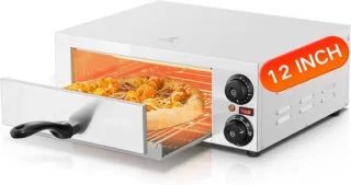 Professionele pizzaoven 2000W – elektrische horeca pizzaoven – 12 inch – roestvrijstaal