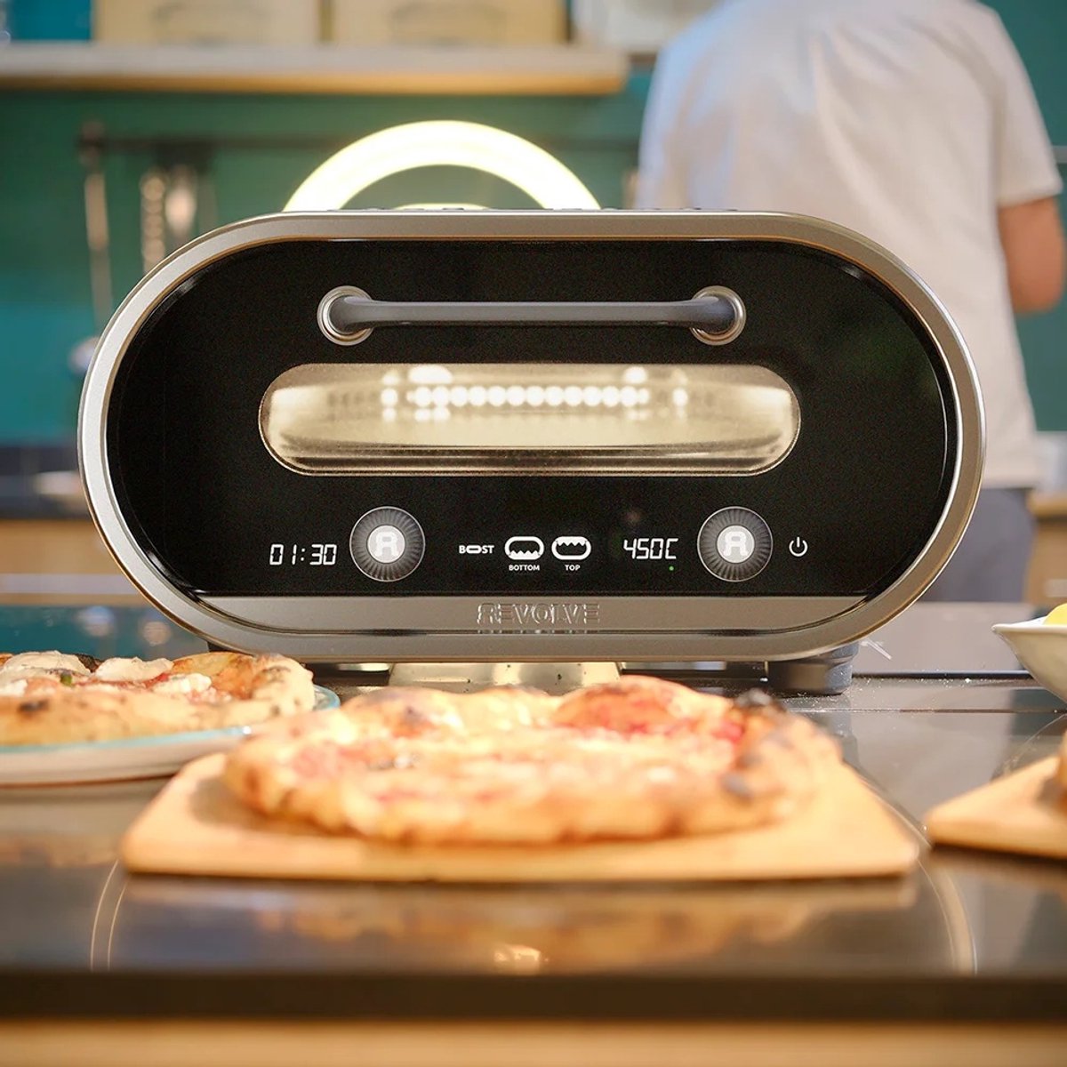 De Revolve Evolve Smart Elektrische Pizzaoven in één oogopslag