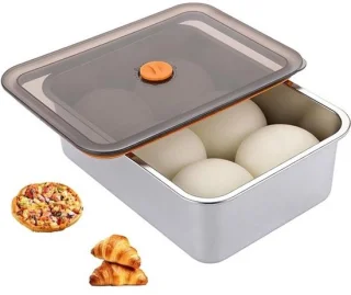Roestvrijstalen fermentatiebox voor pizzadeeg 4,2 liter