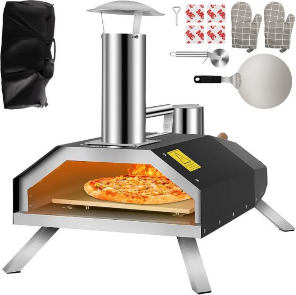 Roestvrijstalen Pizza Gourmet Barbecue Oven