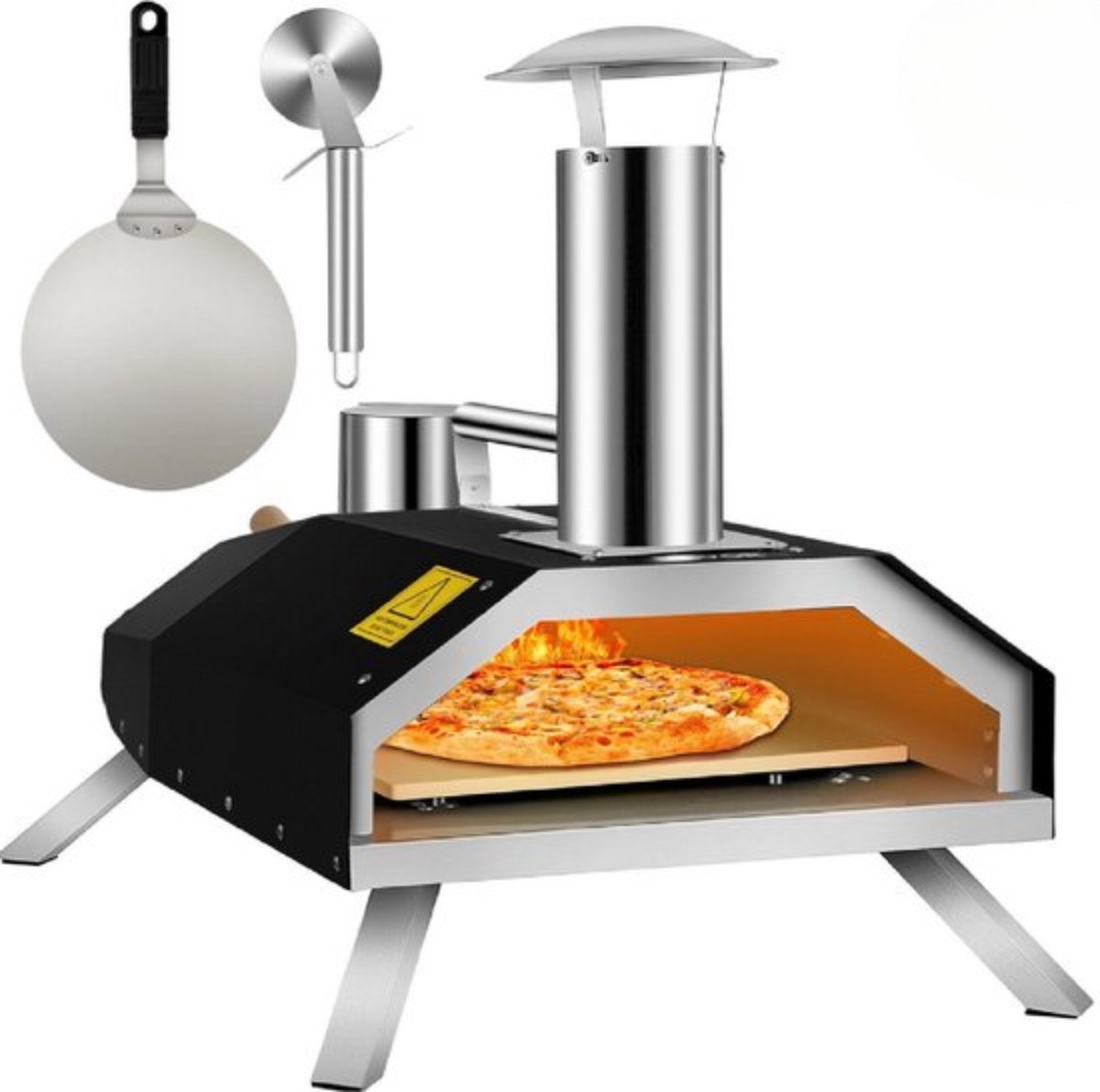 Roestvrijstalen Pizza Gourmet Barbecue Oven