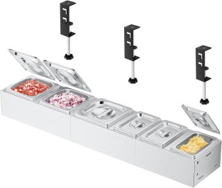 De Roestvrijstalen Pizzakruiden- en Bijgerechthouderset, 6-delig in één oogopslag
